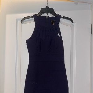 Cutout Bodycon Dress Navy